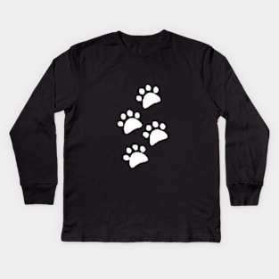 Cute little Paws Kids Long Sleeve T-Shirt